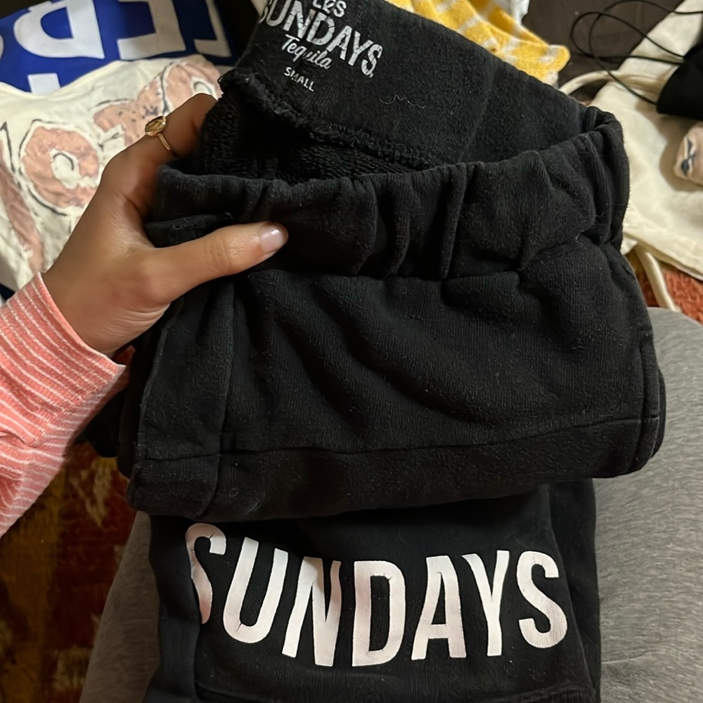 Los Sundays sweatpants joggers size small black